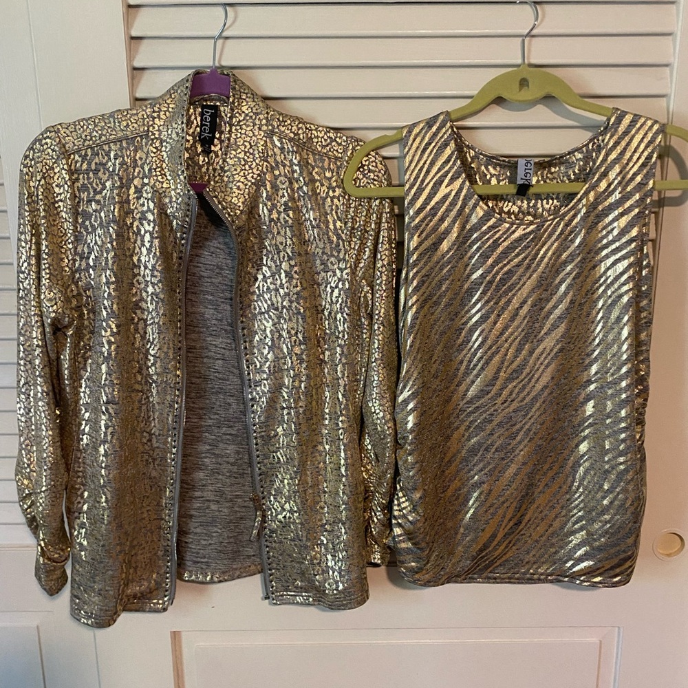 Berek Gold and Silver Metallic Jacket - Animal Lover